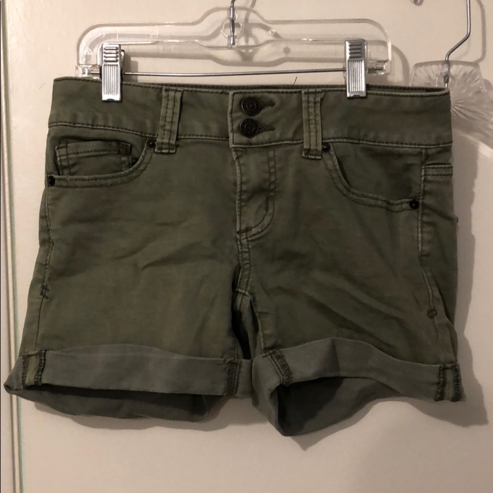 Green shorts